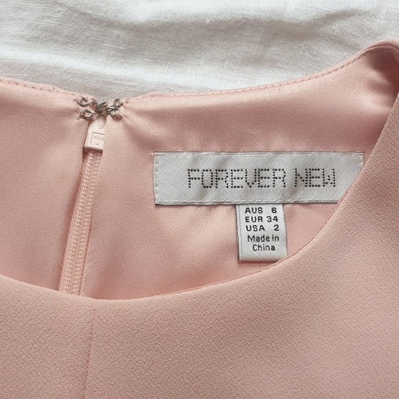 Forever New Sleeveless Pink Mod Dress size  6 - Picture 4 of 6